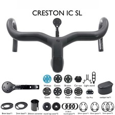 Manubrio interno in carbonio per bici da strada con attacco computer 31,8/28,6 mm