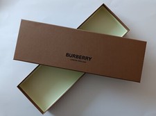 Burberry confezione regalo vuota media marrone 42 cm x 13,5 cm x 4 cm originale nuova