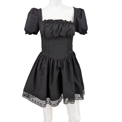 Corpetto corsetto nero mini