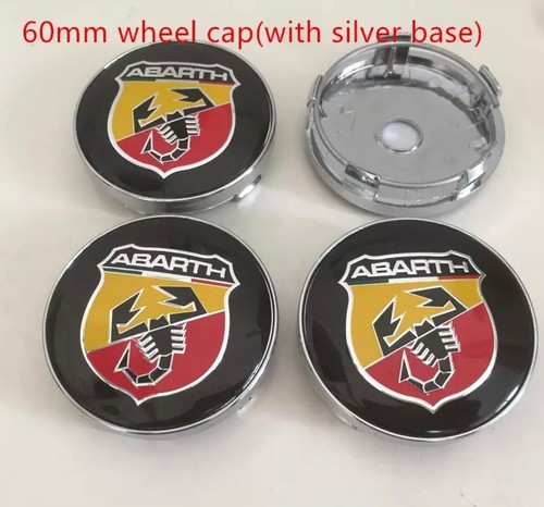 Tappi coprimozzo abarth nero - coprimozzo,