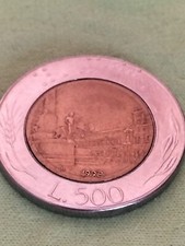 moneta 500 lire bimetalliche