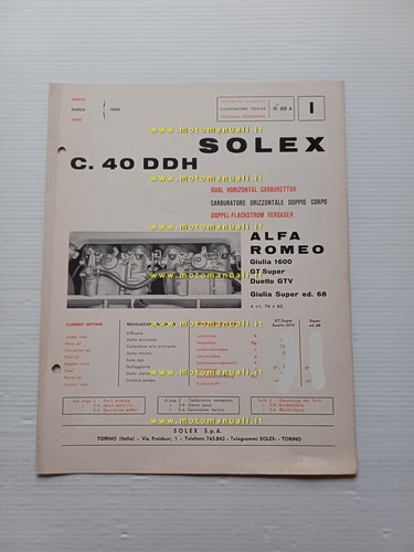 Solex carburatore dhh - solex,