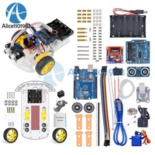 Kit telaio auto robot intelligente tracciamento evitamento modulo ultrasuoni per Arduino fai da te