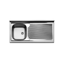 Lavello inox 100 cm da mobile