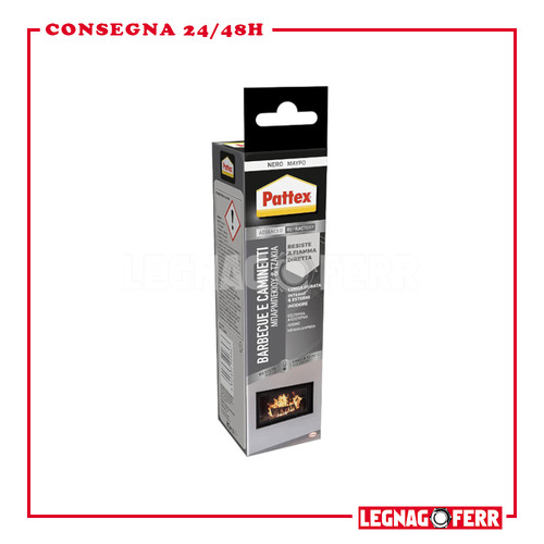 Pattex bbq caminetti - nero, 80ml