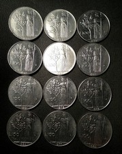 Lotto Monete Italia - 100 Lire - XF/AU - Tipo Grande - Lotto di 12 - SPEDIZIONE GRATUITA