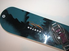 Vintage Snowboard BURTON PJ 6 Three Race asym w/ Hard bindings.1992 Bauer Nerva'