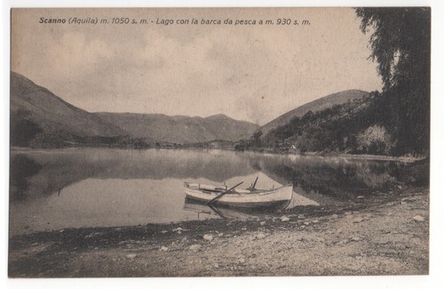 Scanno lago con barca - scanno,