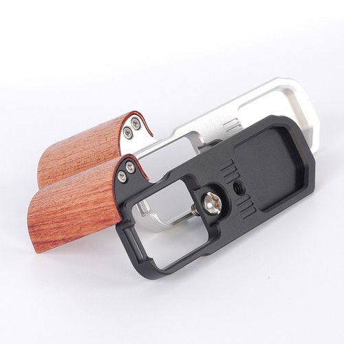 Wood camera hand grip - hand,