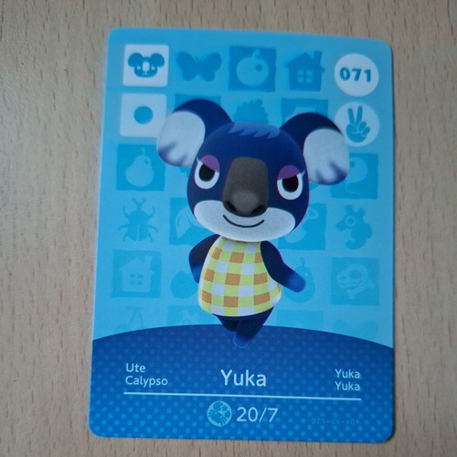 Carta amiibo 071 - carta, ute/yuka