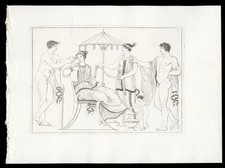 SCENA SU VASO ANTICO ,  di