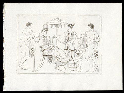 Scena vaso antico di - scena, ,