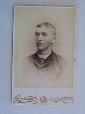 TT279 Cabinet Card foto giovane uomo Rockstead Rockford IL Illinois
