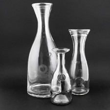 Caraffe brocche set di 3 - tutte diverse - vino litro in vetro - vintage