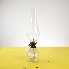 piccola lampada ad olio in vetro vintage