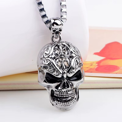 Collana uomo color - 💀,