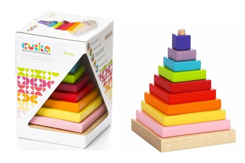 Piramide colorata legno - piramide,