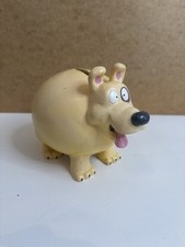 Yellow dog small piggy - yellow,