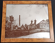 CHIVAS REGAL , SPECCHIO PUBBLICITARIO CON CORNICE RADICA CENTIMETRI 55X47