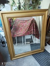 Grande Specchiera In Foglia Oro Prima Metà Del '900