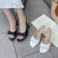 Sandali Slingback Con Fiocco