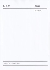 Manuale di servizio - Manuale di servizio per NAD 306 