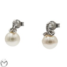 Orecchini oro bianco 18 kt 750