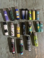 x 19 Accendini CLIPPER LIGHTER MECHEROS BRIQUETE LONDON WEED HIPPYE SUMMER CAMP
