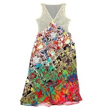 Abito fumetto Jean Paul Gaultier Jeans 1995 vintage Safe Sex Forever a rete