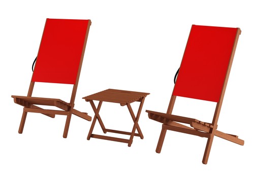 Set sedia vichinga rossa - ,