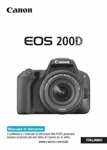 Per canon eos 200d manuale - canon,