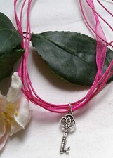 CHIAVE per CUORE COLLANA