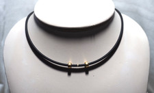 Girocollo Caucciù e Oro