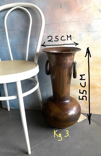 Vaso bombato vintage rame - vaso,