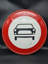 Scudo originale anni 50 cartello stradale Italia originale no passaggio divieto di transito