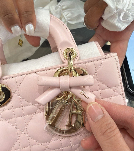 Dior mini lady joy bag - dior, pink