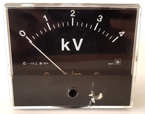 Voltmetro analogico iskra 4kv - voltmetro,