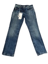 Jeans D&G JUNIOR Dolce&Gabbana denim elasticizzato gamba dritta effetto invecchiato 9/10 nuovo con etichette