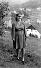 Jeune Donna Piedi Paesaggio