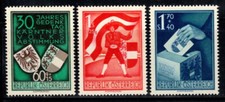 Austria 1950 Michel 952-54 nuovo di zecca 100% sbandieratore, 60 g+15 (g)...