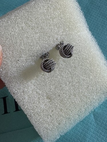 Orecchini argento nodo twist