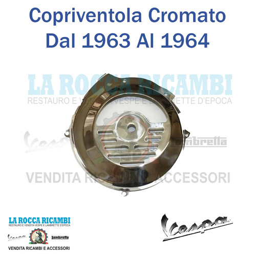 Copriventola cromato vespa - copriventola,