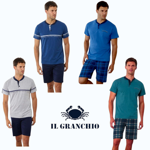 Pigiama uomo corto granchio - uomo,