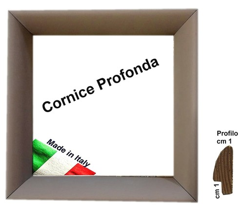 Cornice legno tortora - cornice, legno,