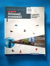 LIBRO DI SCUOLA GEOGRAFIA ORIZZONTI ECONOMICI DE AGOSTINI SCRITTURA - (150)