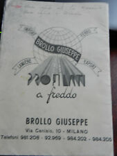 13.5) MILANO VIA CENISIO DITTA BROLLO GIUSEPPE PROFILATI METALLICI A FREDDO