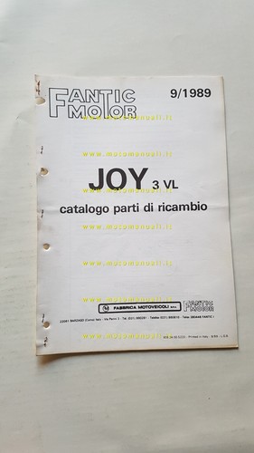 Fantic motor joy 3vl 1989 - fantic,