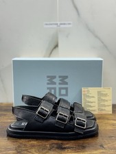 Moma Sandalo  Pelle Nero   Luxury Handmade Moma Donna 36