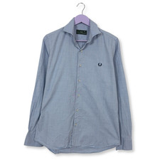 Camicia Fred Perry celeste a