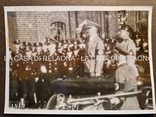 FOTO FOTOGRAFIA MUSSOLINI + HITLER IN GERMANIA OFFICINE KRUPP - ANNO 1937